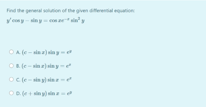 Answered Find The General Solution Of The Given Bartleby