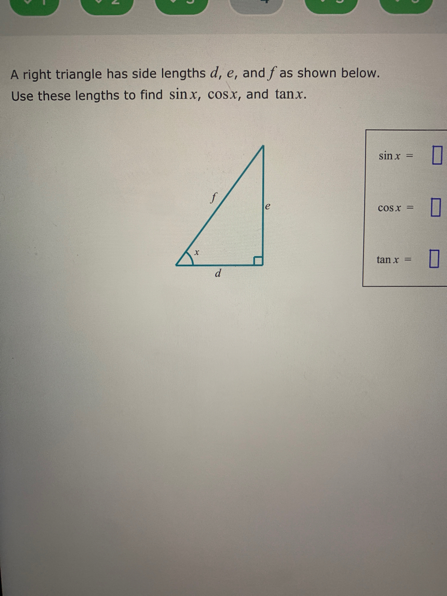 Answered A Right Triangle Has Side Lengths D E Bartleby 7691