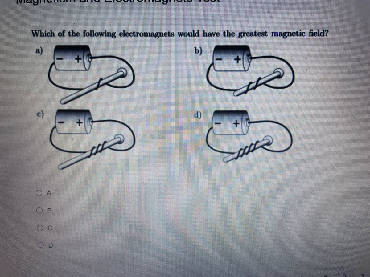 Answered: Which Of The Following Electromagnets… | Bartleby