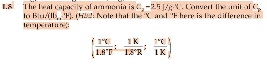 Answered The Heat Capacity Of Ammonia Is C 2 5 Bartleby