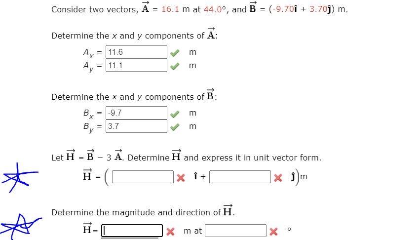 Answered Consider Two Vectors A 16 1 M At Bartleby