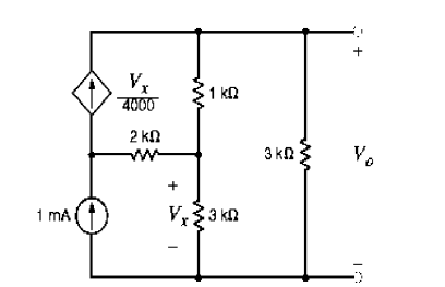 Answered: Using Thevenin method, find the voltage… | bartleby