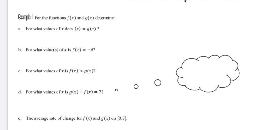 Answered Example L For The Functions F X And Bartleby