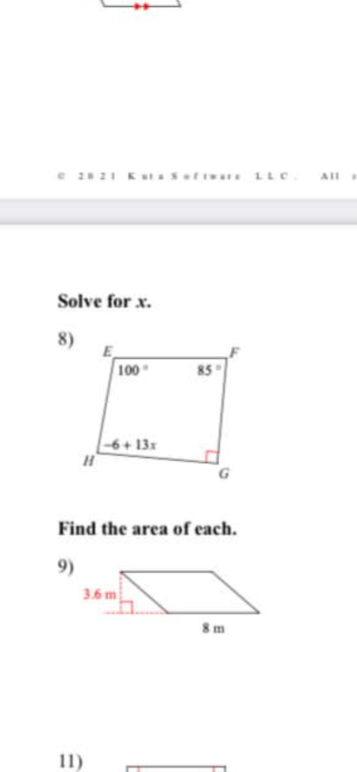 Answered Solve For X 8 100 85 6 13x Bartleby