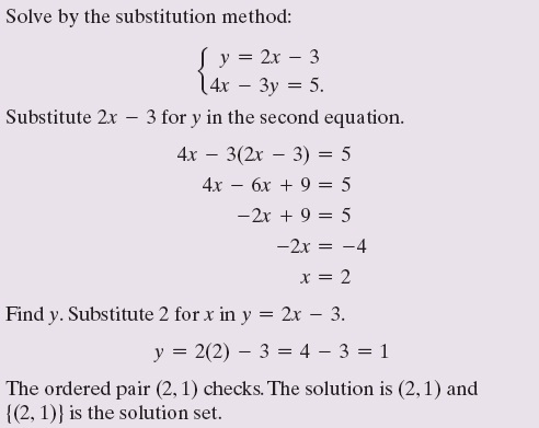 Answered Solve By The Substitution Method Sy Bartleby