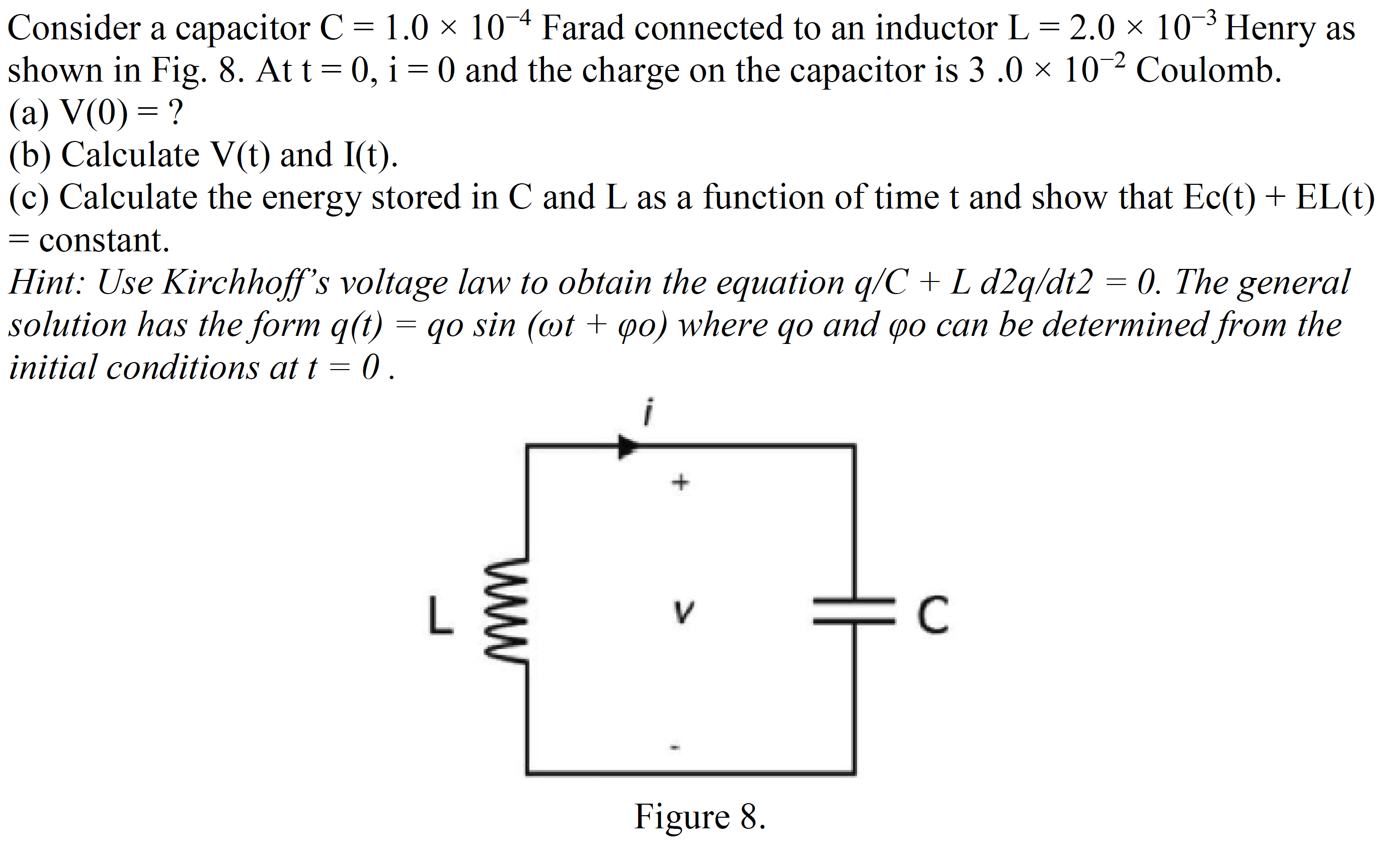 Answered Consider A Capacitor C 1 0 10 4 Bartleby