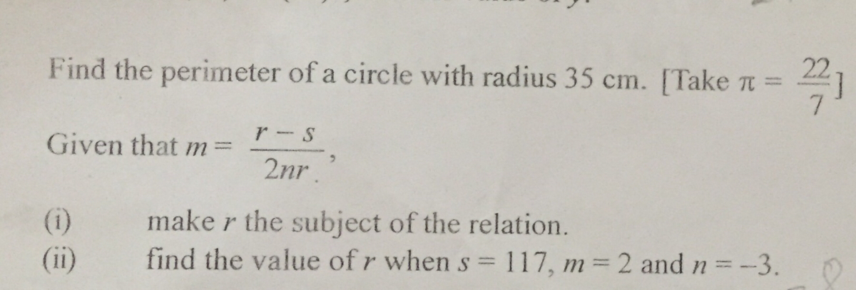 Answered Find The Perimeter Of A Circle With Bartleby