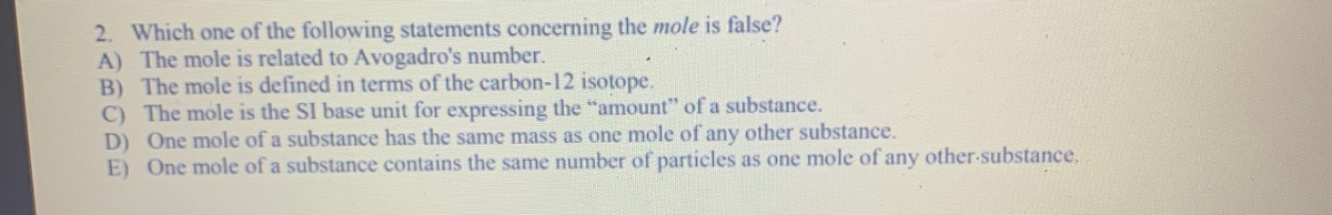 Answered 2. Which one of the following… bartleby