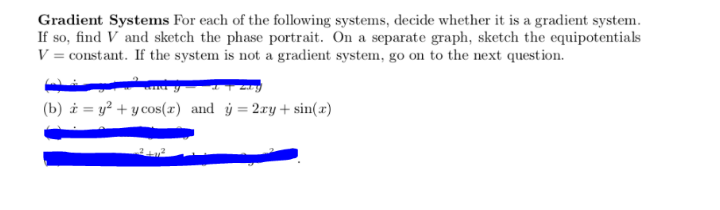 Answered Gradient Systems For Each Of The Bartleby