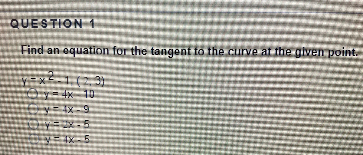 Answered Question 1 Find An Equation For The Bartleby