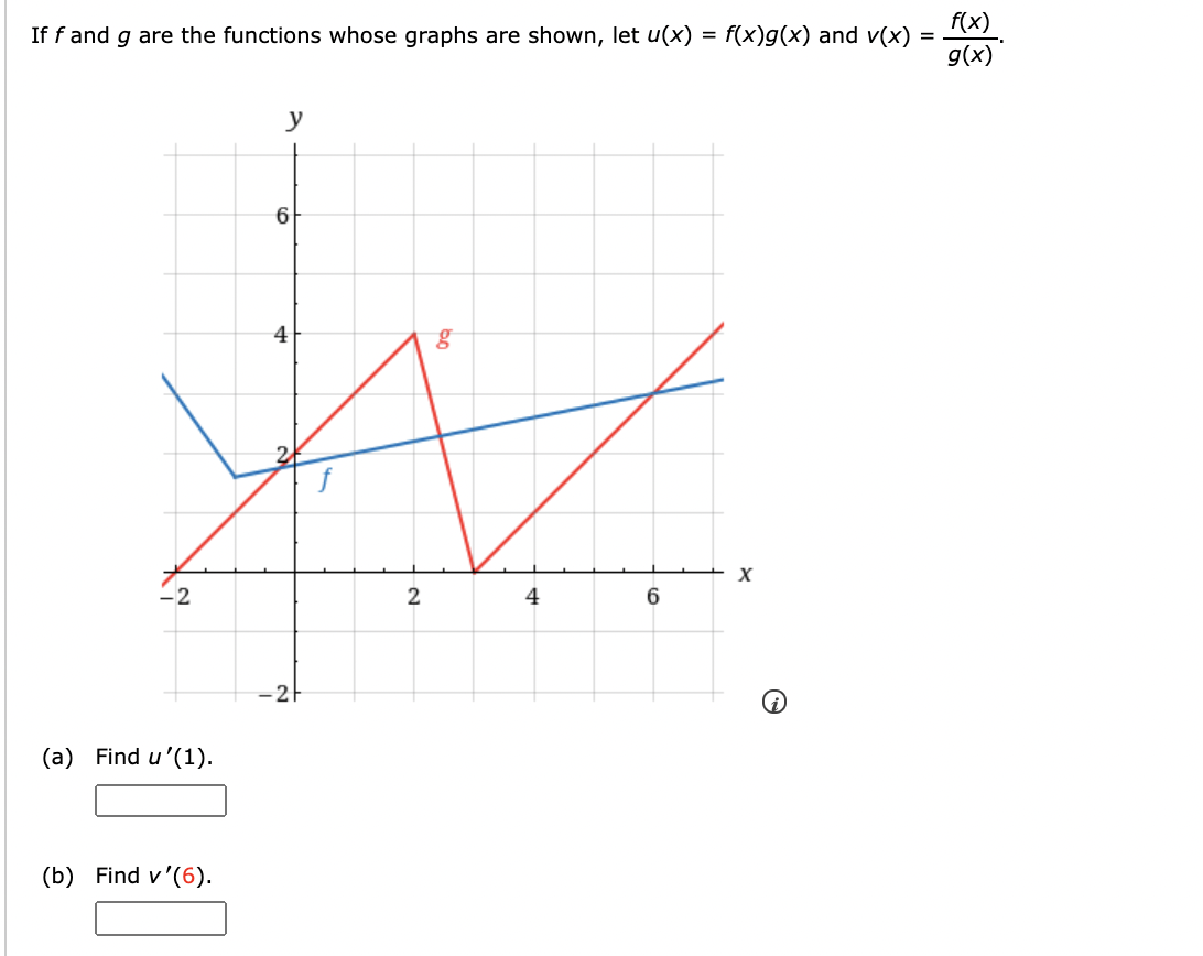 Answered F X If F And G Are The Functions Whose Bartleby