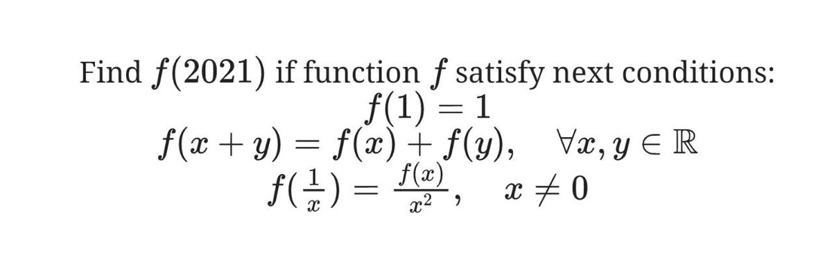 Answered Find F 21 If Function F Satisfy Next Bartleby