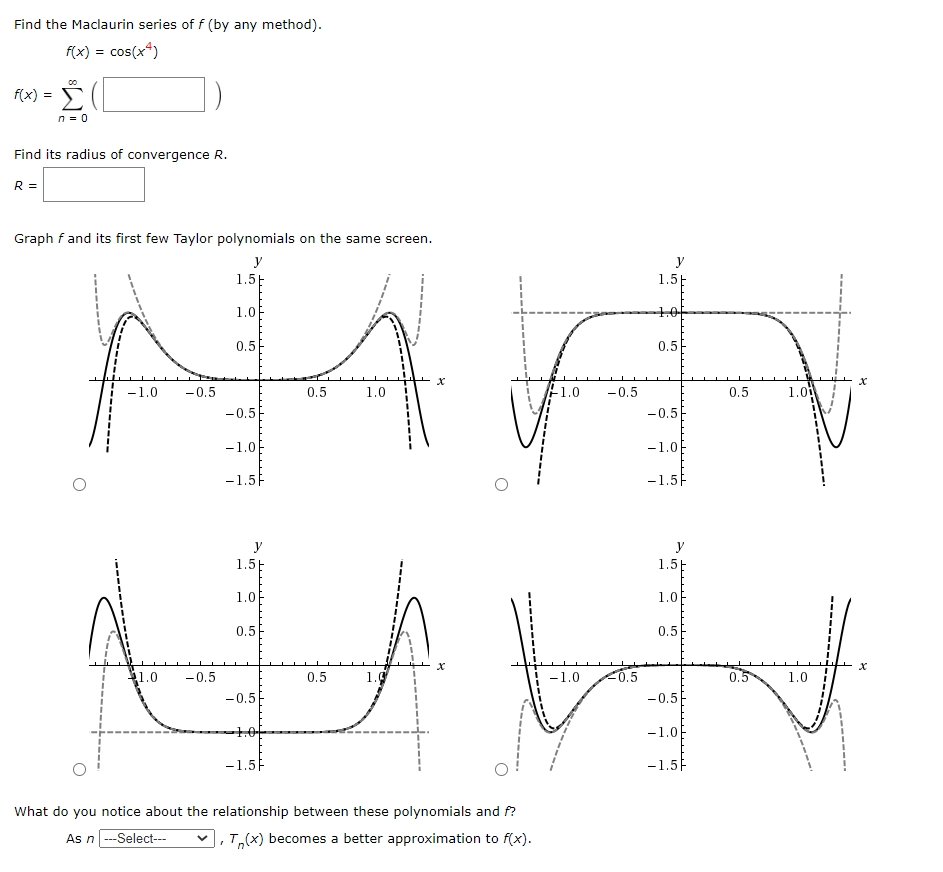 Answered: Find the Maclaurin series of f (by any… | bartleby