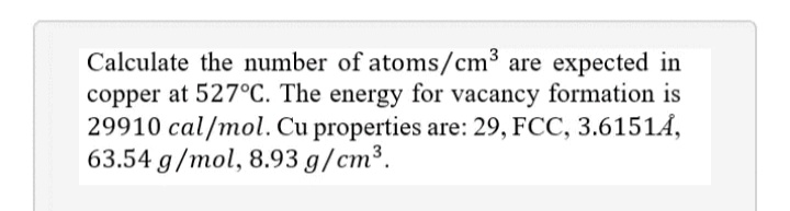 Answered Calculate The Number Of Atoms Cm Are Bartleby