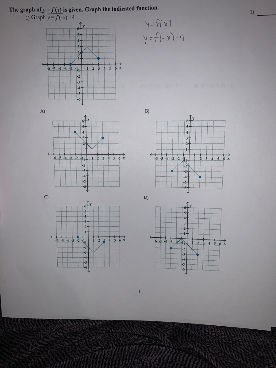 Answered The Graph Of Y F X Is Given Graph The Bartleby