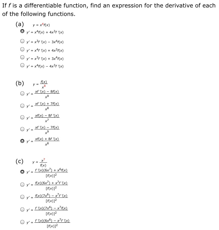 Answered If F Is A Differentiable Function Find Bartleby