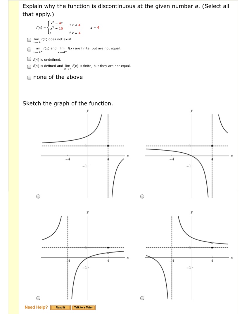 Answered: Explain why the function is… | bartleby