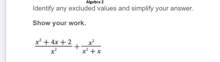 answered-algebra-2-identify-any-excluded-values-bartleby