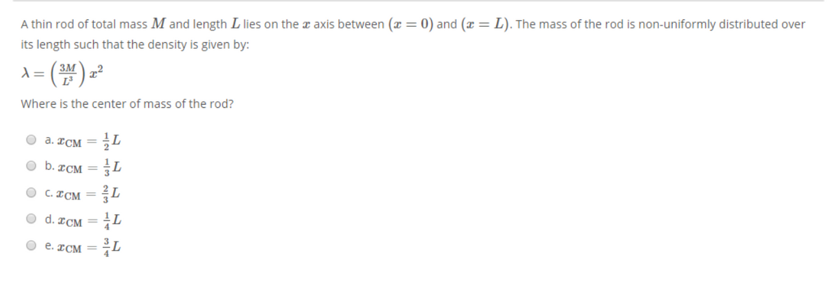 Answered X 0 And Ae L The Mass Of The Bartleby