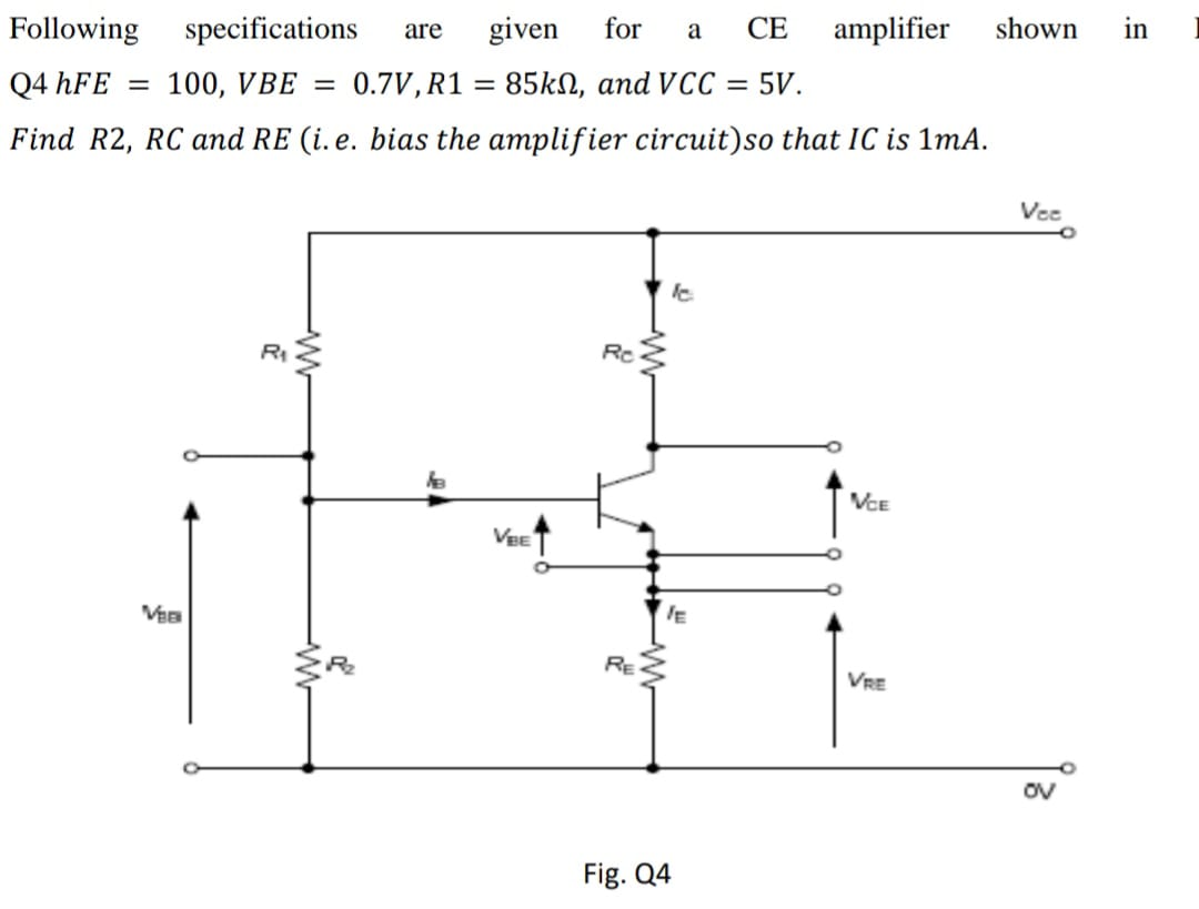 Answered: Following Specifications Are Given For… | Bartleby