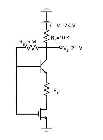 Answered: The NMOS transistor in the circuit in… | bartleby