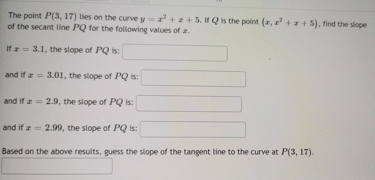 Answered X2 A 5 If Q Is The Point R A X Bartleby