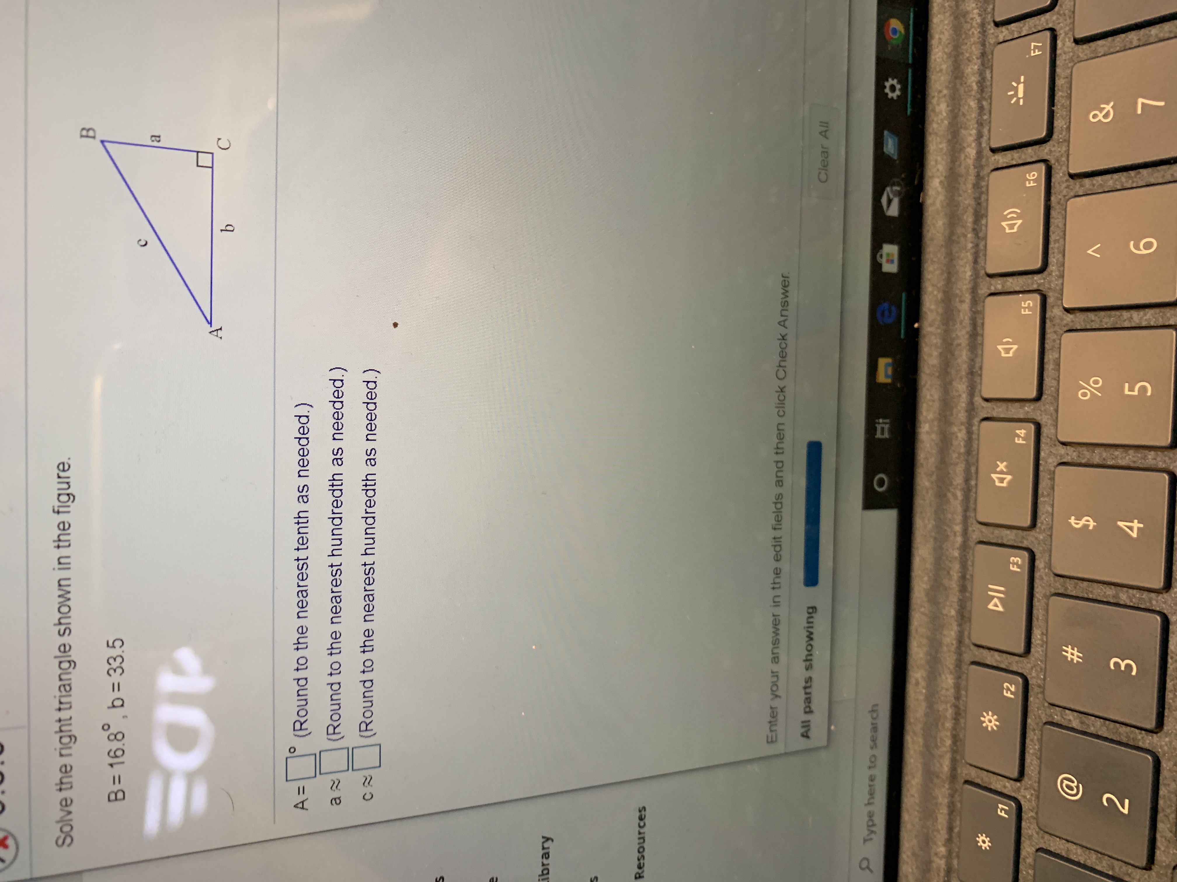 Answered Solve The Right Triangle Shown In The… Bartleby