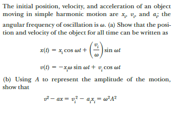 Motion of an object that returns to its initial position