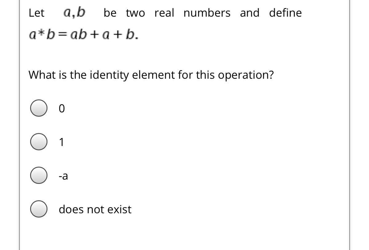 Answered: Let A,b Be Two Real Numbers And Define… | Bartleby