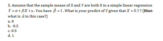 Answered 5 Assume That The Sample Means Of X Bartleby