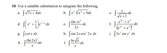 Answered 10 Use A Suitable Substitution To Bartleby