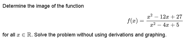 Answered Determine The Image Of The Function X2 Bartleby