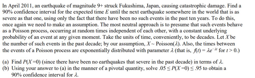 Answered In April 11 An Earthquake Of Bartleby