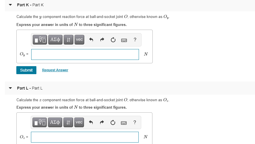 Answered Calculate The Y Component Reaction Bartleby