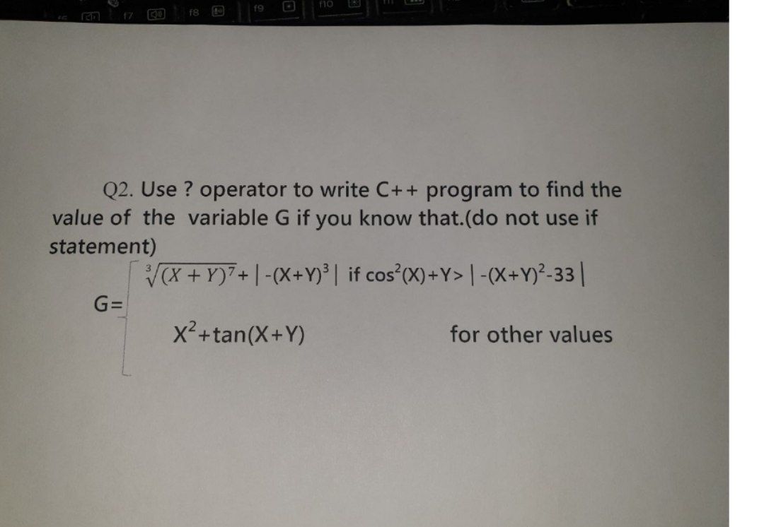 Answered Q2 Use Operator To Write C Program Bartleby