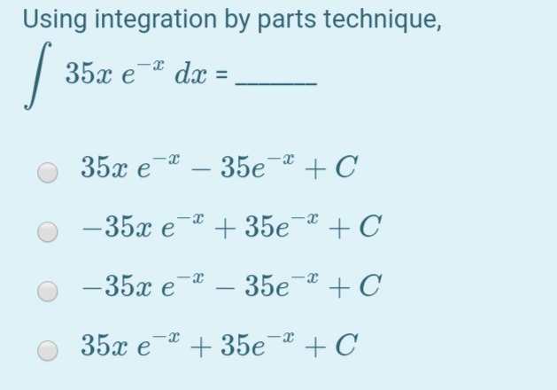 Answered Using Integration By Parts Technique Bartleby