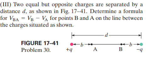 Answered: (III) Two Equal But Opposite Charges… | Bartleby