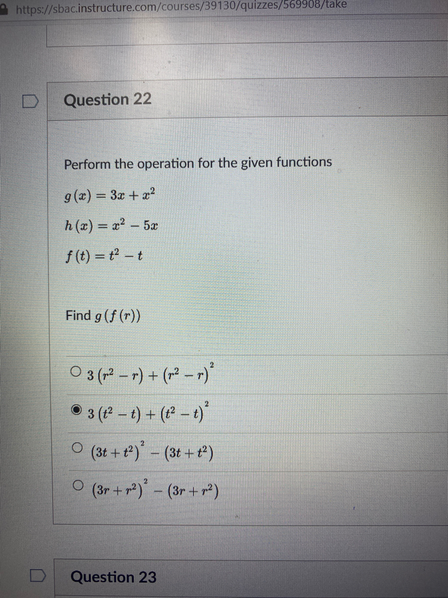 Answered Perform The Operation For The Given Bartleby