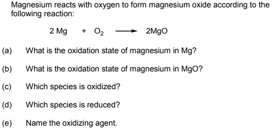 Answered Magnesium Reacts With Oxygen To Form Bartleby