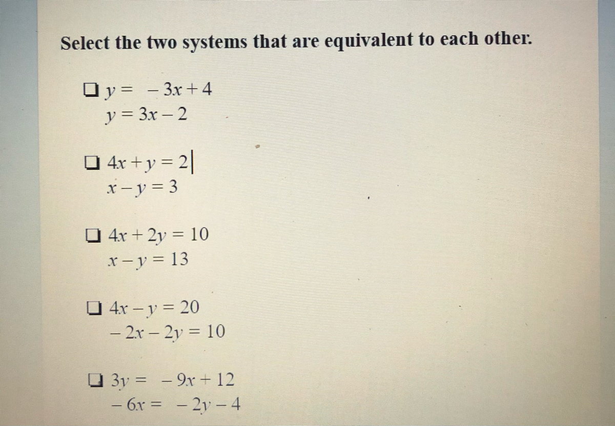 Answered Select The Two Systems That Are Bartleby