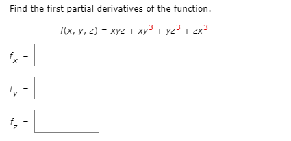 Answered F X Y Z Xyz Xy3 Yz3 Zx3 3d Bartleby