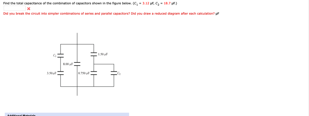 Answered: Find the total capacitance of the… | bartleby