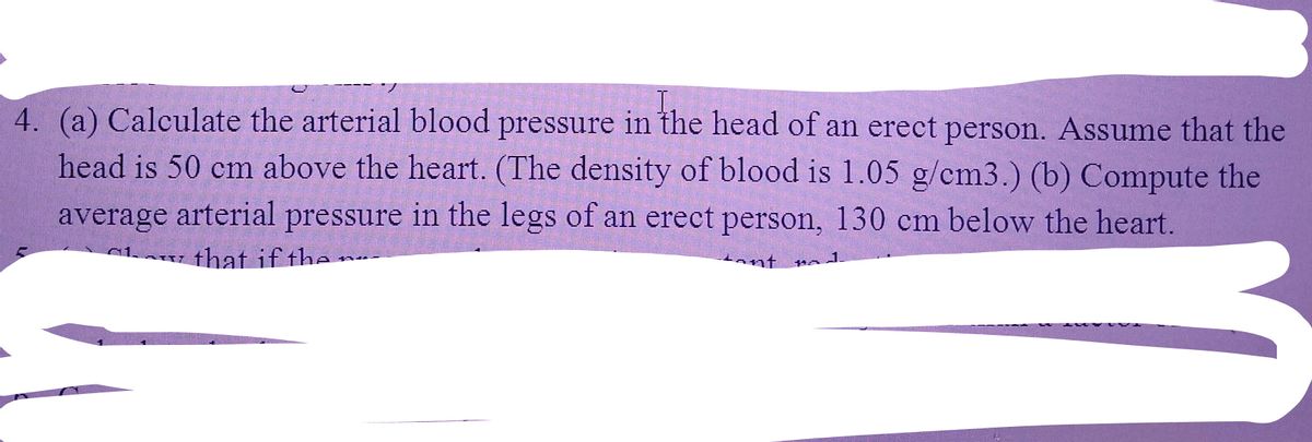 Answered A Calculate The Arterial Blood Bartleby