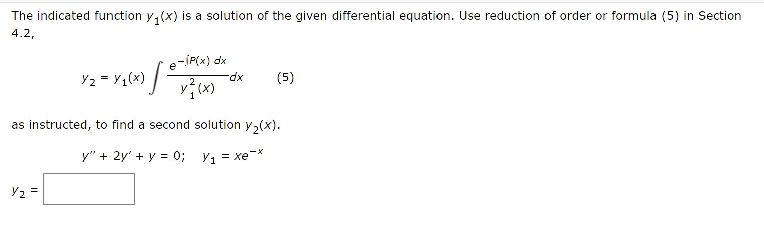 Answered The Indicated Function Y X Is A Bartleby