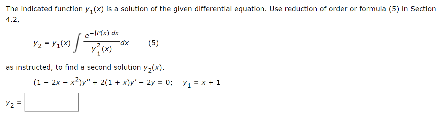 Answered The Indicated Function Y X Is A Bartleby