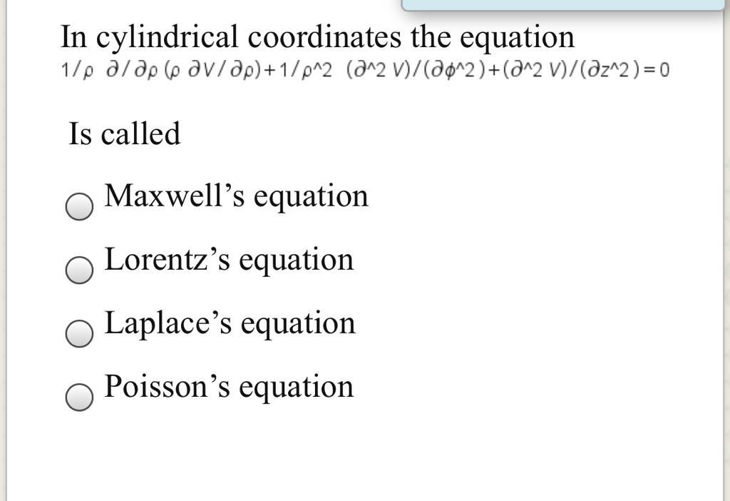 maxwell equation cylindrical coordinates