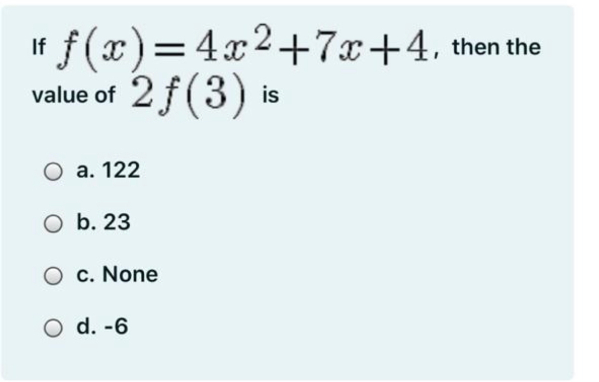 Answered If F X 4x2 7x 4 2f 3 Is Then The Bartleby