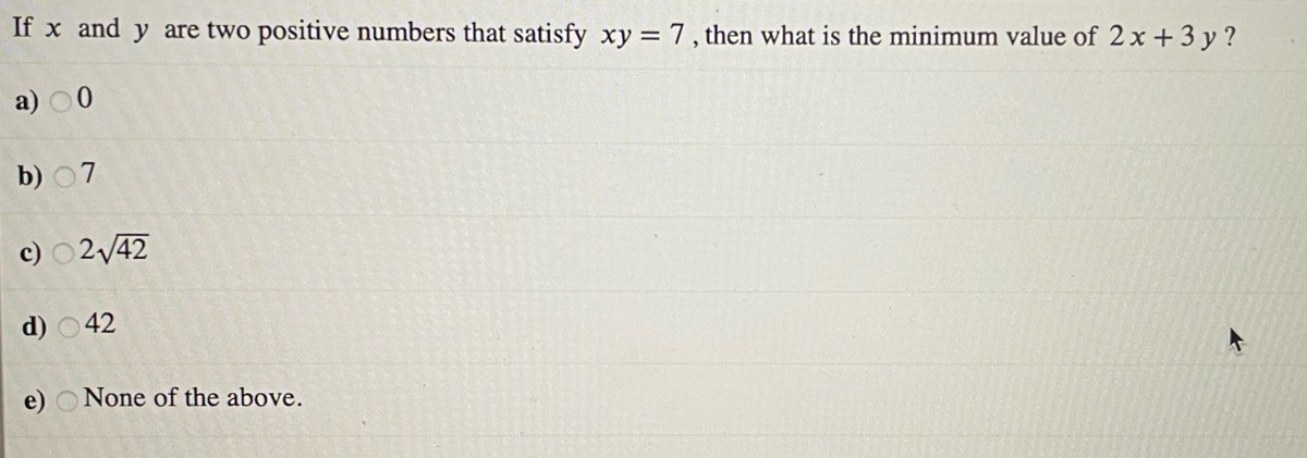 Answered If X And Y Are Two Positive Numbers Bartleby