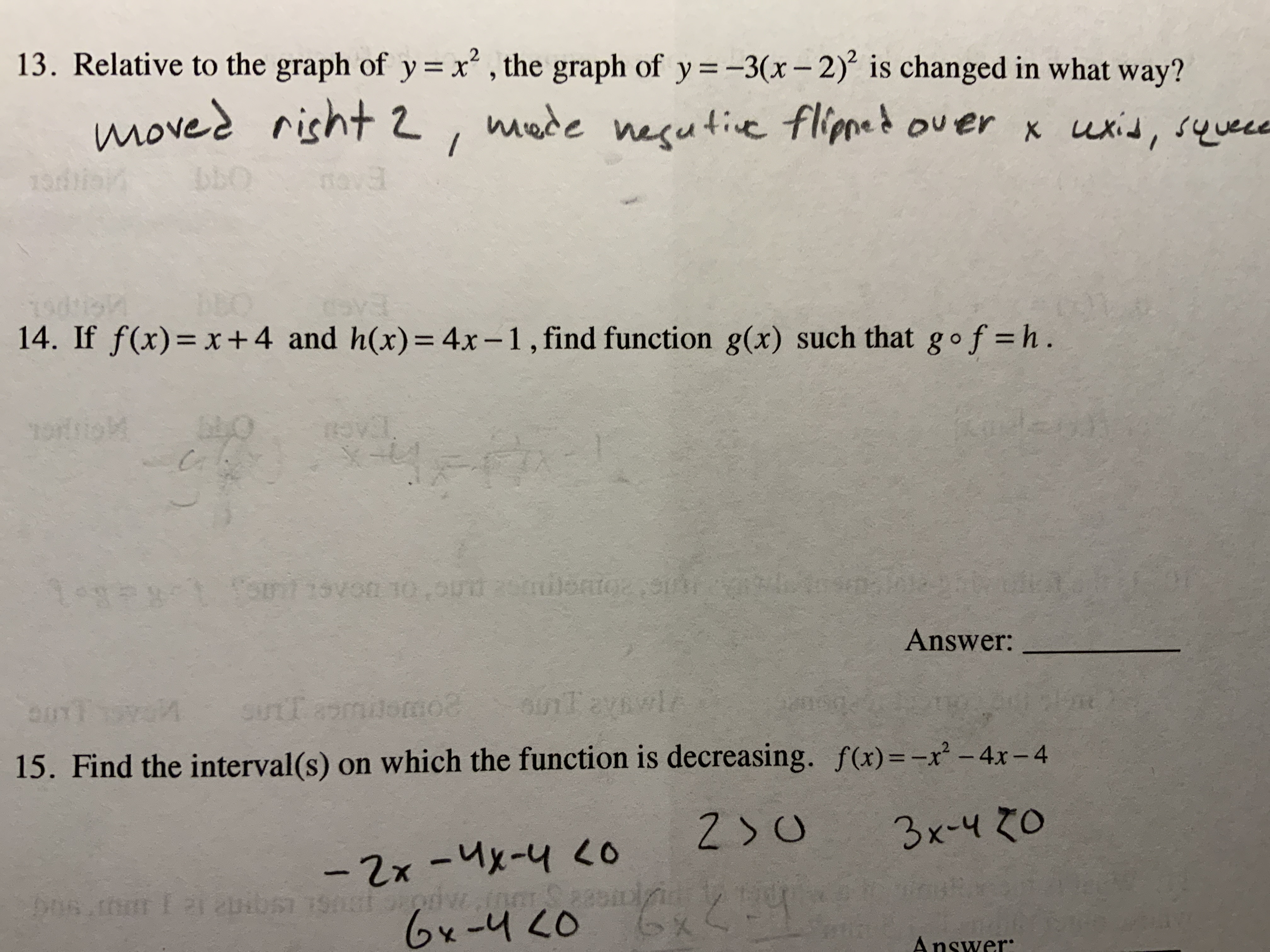 Answered 14 If F X X 4 And H X 4x 1 Find Bartleby