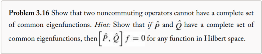 Answered Problem 3 16 Show That Two Noncommuting Bartleby